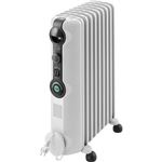 De'Longhi RadiaS TRRS 0920 C - Radiateur à huile - mobile - 2000 Watt - gris clair