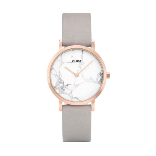 CLUSE La Roche Petite Rose Gold White Marble 33mm montre CL40103