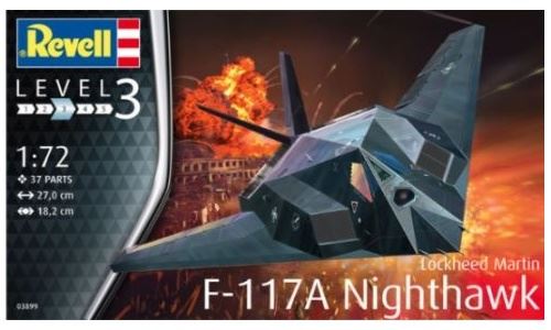 Revell-F-117 Stealth Fighter Maquette Avion, 03899