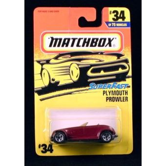Matchbox Plymouth Prowler Purple Superfast Series 1997 V hicule de base moul sous pression 34 de 75