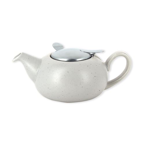 Bruno Evrard - Théière gris moucheté en faïence avec filtre inox 0,6L - NEW PEBBLE