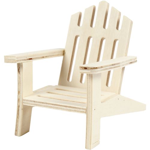 Creotime chaise de jardin en bois 9 x 7,5 x 9 cm contreplaqu&eacute; chacun