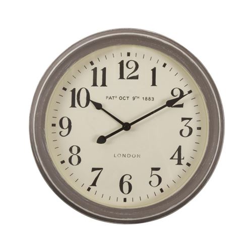 Horloge gris vieilli Atmosphera