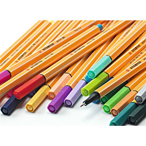STABILO Fineliner point 88 Lot de 20 stylos-feutres-(Ecriture et dessin)