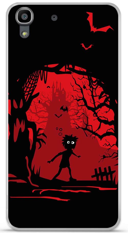 Coque TPU gel souple Orange Dive 70 design Hunted