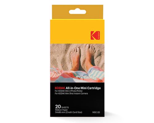 Cartouches Papier Pour Kodak Mini 2 Et Kodak Mini Shotpack 20 Papiers Format 2.1"X 3.4"