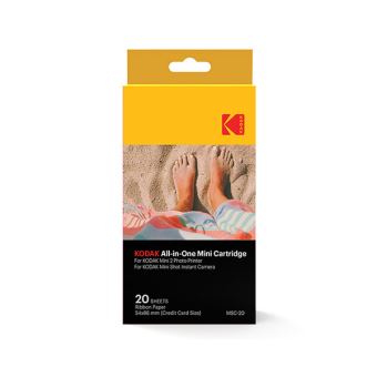 Kodak All-In-One Cartridge MSC-20 - 2 - kleur (cyaan, magenta, geel) - printlint / etikettenkit - voor Kodak C210, MiniShot; Photo Printer Mini 2 - 1