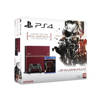 Sony PlayStation 4 - THE PHANTOM PAIN EDITION - METAL GEAR SOLID V LIMITED PACK - console de jeux - 500 Go HDD - rouge - METAL GEAR SOLID V: THE PHANTOM PAIN