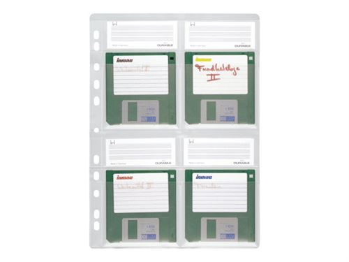 Durable Disk Pockets - page du classeur à disquettes
