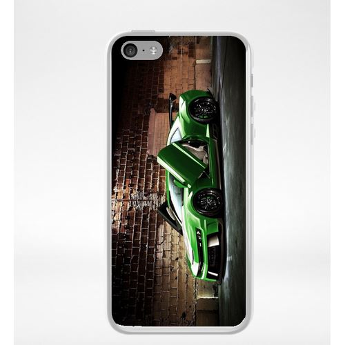 Coque Tuning Voiture Verte Brique Compatible Iphone 5c Transparent