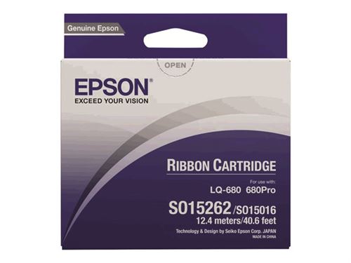  Epson - Noir - ruban tissu - pour LQ 1060, 2500, 2500+, 2550, 670, 680, 680Pro 