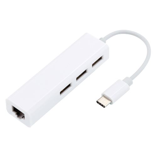 USB-C LAN RJ45 réseau Ethernet Câble adaptateur 3 USB 2.0 Hub Port
