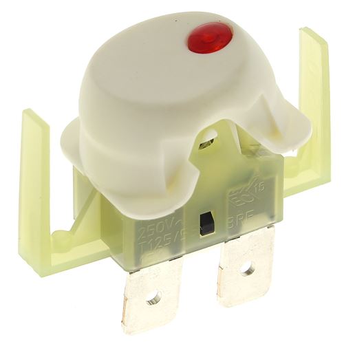 Pièces Détachées Soin Du Linge Calor Interrupteur 3 Cosses Blanc Voyant Rouge pour Centrale Vapeur Calor, Centrale Vapeur Moulinex, Centrale Vapeur Rowenta