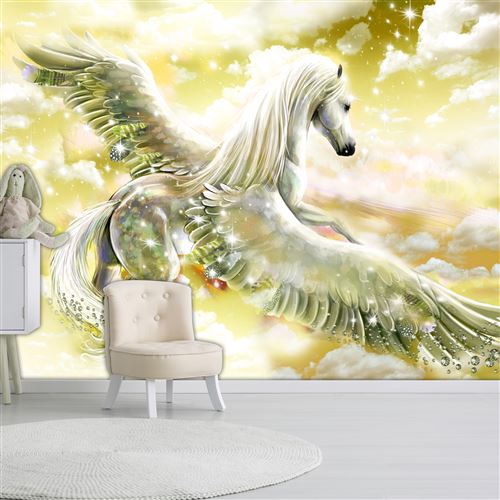 Papier peint - Pegasus (Yellow) - 200x140 Artgeist (60056)