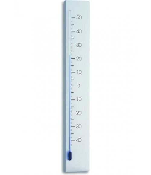 Thermomètre TFA Thermomètre analogique d'intérieur et d'extérieur LINEA 12.2033 argent