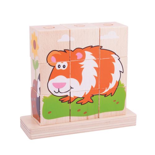 Bigjigs Puzzle En Bois Avec Animaux De Compagnie, 10 Pièces