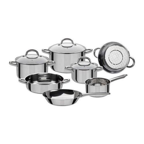 Batterie de casseroles en acier inoxydable Montréal - 10 pieces