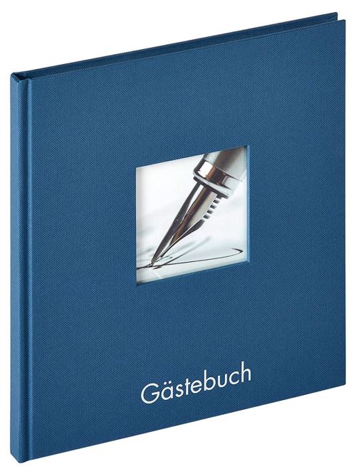 Walther Gb-205-l Fun Livre D'or, 23x25 Cm, Avec Découpe Pour La Conception Personnelle, Bleu