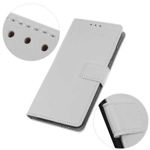 Etui en PU support de litchi blanc pour votre Cubot X19
