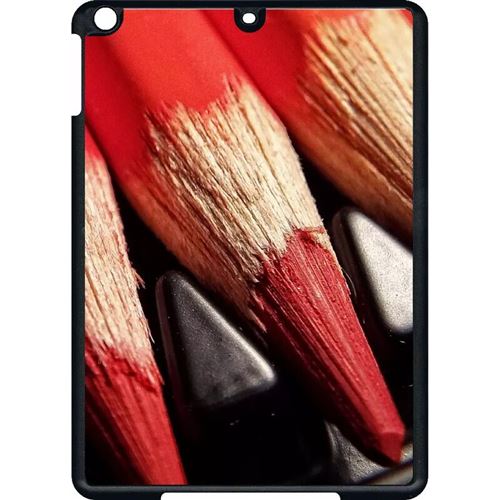 Coque tablette My-Kase pour iPad Air - crayons de couleur - Noir