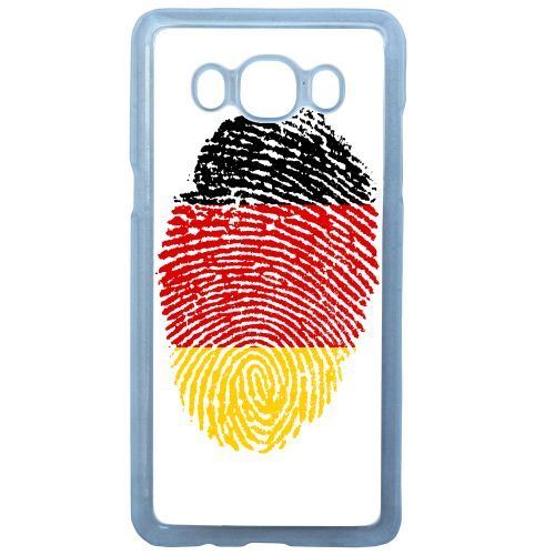 Coque empreinte digitale drapeau allemagne germany compatible galaxy j7 2016 transparent