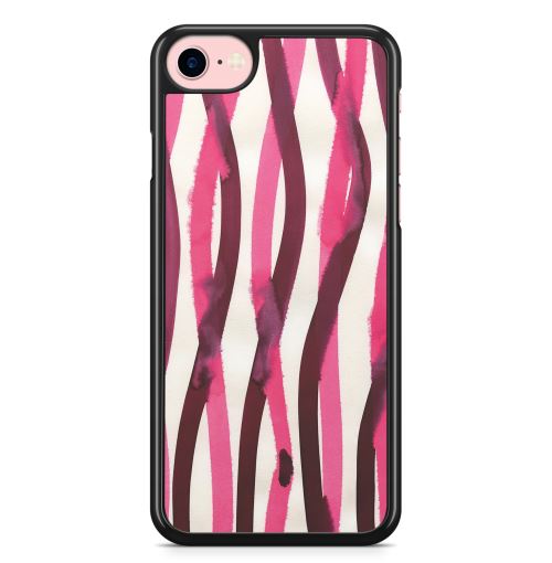 Coque Fifrelin pour iPhone 7 et iPhone 8 Motif Art Rubans Roses Marrons