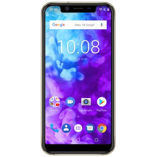 Konrow Must - Smartphone Android - 4G - Écran 5.85'' - Double Sim - 64Go, 4Go RAM - Or