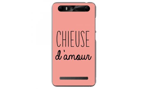 Coque souple pour Konrow Just5 avec impression Motifs Chieuse d'Amour rose