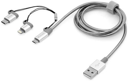 VERBATIM 48870 câble USB 1 m USB A Micro-USB B Aluminium, Gris - Câbles USB (1 m, USB A, Micro-USB B, Male Connector/Male Connector, Aluminium, Gris)