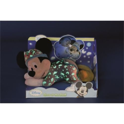 Disney Peluche Mickey 'brille Dans La Nuit' Bleu (l30cm X L18cm X H26cm) à  Prix Carrefour