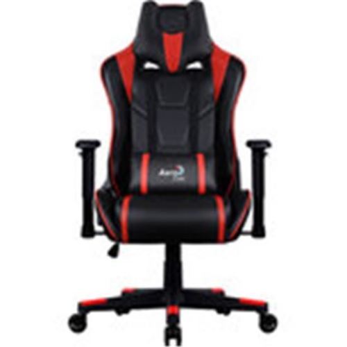 Aerocool AC220 AIR Rouge - Siège gaming en similicuir avec dossier inclinable à 180°, accoudoirs 2D (jusqu'à 150 kg) ( Catégorie :