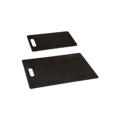 FIVE Simply Smart - Lot de 2 Planches à Découper Effet Pierre 36cm Noir