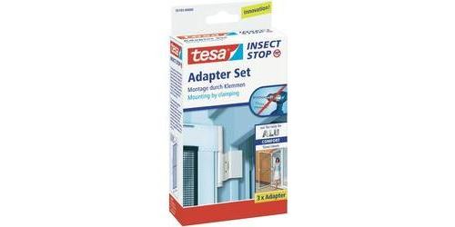 Set adaptateur pour moustiquaire pour l'intérieur/extérieur tesa Adapter Alu Comfort 55193-00 3 pc(s)