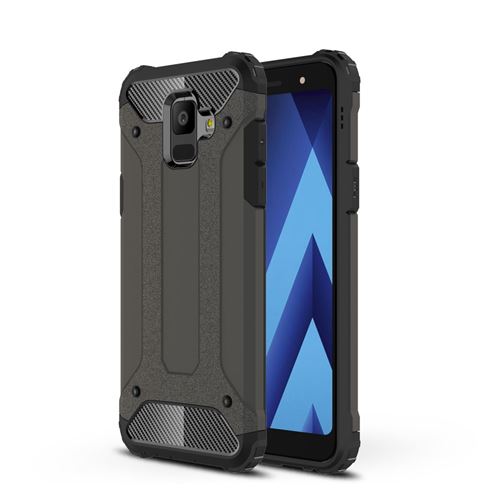 Coque en TPU hybride de garde d'armure bronze pour votre Samsung Galaxy A6 (2018)