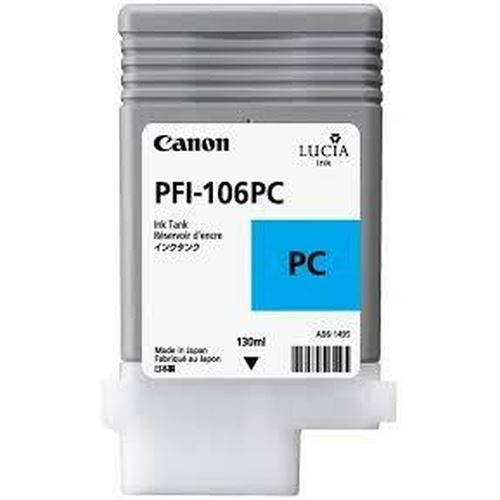 Canon pfi-106 pc cartuccia d`inchiostro 1 pz originale ciano per foto