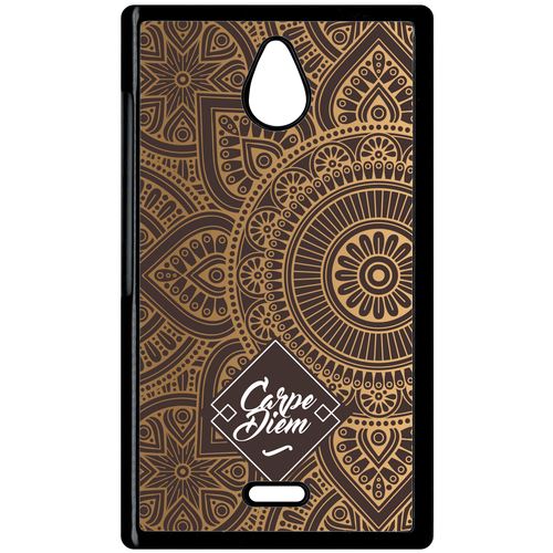 Coque Nokia X1 01 Carpe Diem Modif Orient Fond Marron