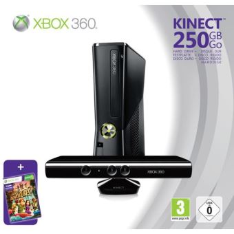 Console Xbox 360 250 Go Microsoft + capteur Kinect