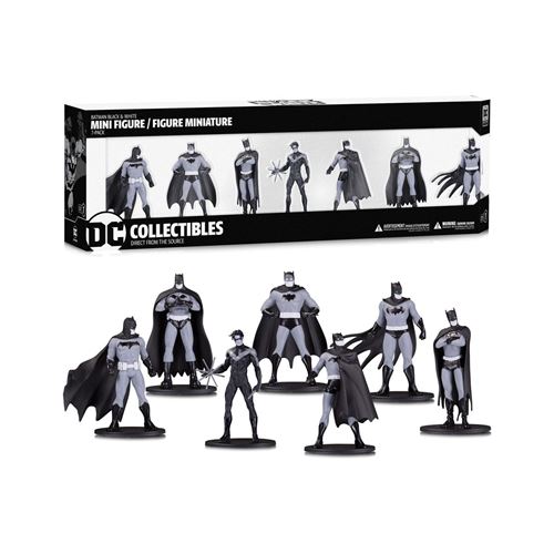 Batman Black & White - Pack 7 figurines Set 1 10 cm