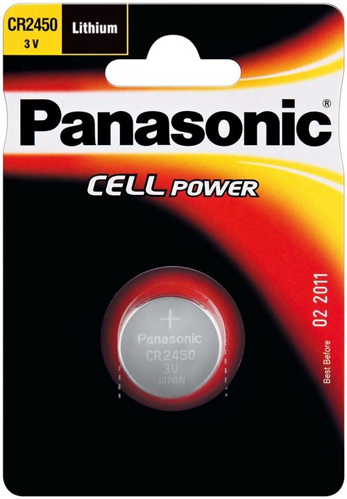 PANASONIC Blister 1 Pile Bouton Cell Power CR2450 Lithium 3 V