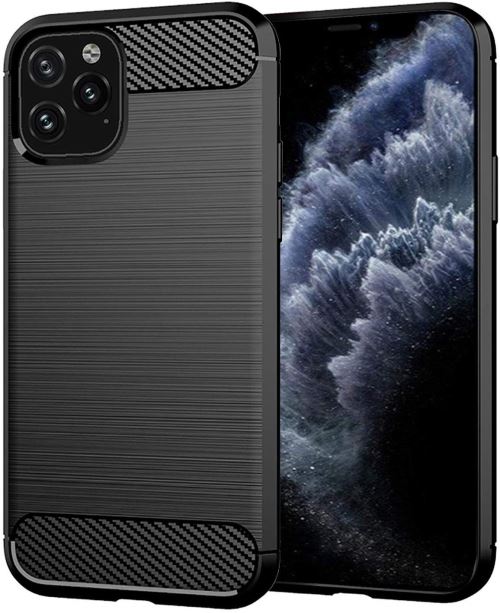 Apple iPhone 11 (5.8) Housse Etui Housse Coque de protection Fibre de Carbone [Noir]