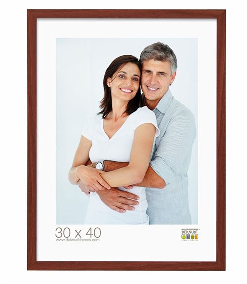 Deknudt Frames S44CH3 Basic Cadre Photo Bois/MDF Brun Clair Fin 30 x 40 cm