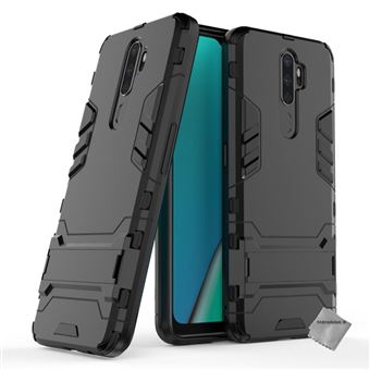 Housse etui coque rigide anti choc pour Oppo A9 (2020) + film ecran - NOIR - htdmobiles - 1
