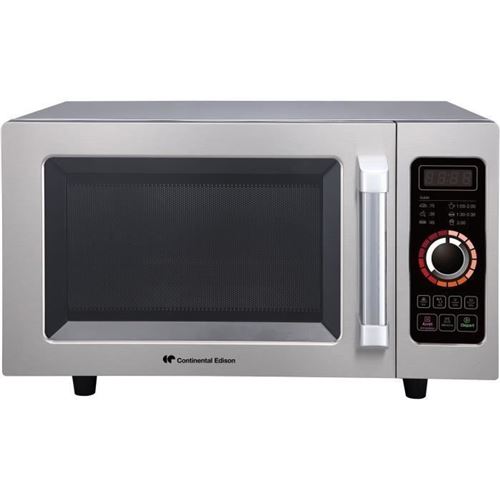 Continental Edison CEMO25FAR - Four micro-ondes monofonction - pose libre - 25 litres - 1000 Watt - inox