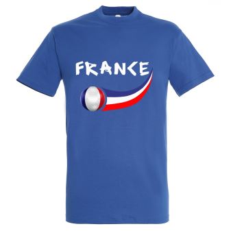 Supportershop France T Shirt supporter Enfant Bleu Royal FR 4 ans Taille Fabricant 4 ans Supporter de football Achat prix fnac