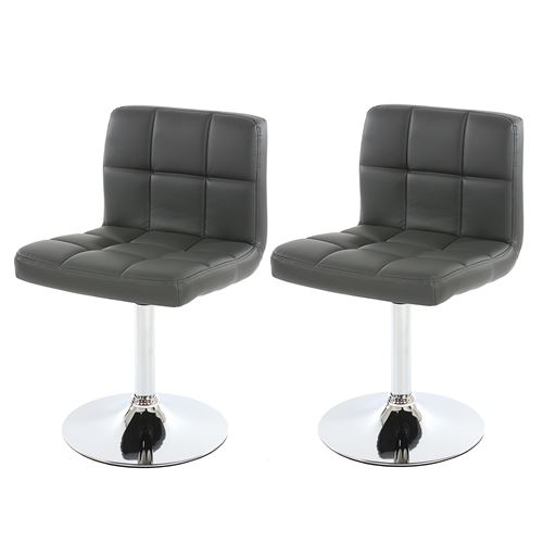 Mendler Gris Lot De 2 Chaise En Metal Non Pliable H. 80 Cm Interieur - Image 3