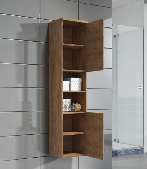 Armoire De Rangement Paso Hauteur 160 Cm Lefkas Marron