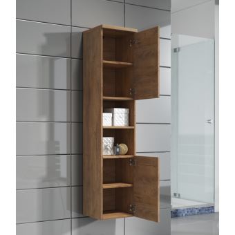 Armoire De Rangement Paso Hauteur 160 Cm Lefkas Marron