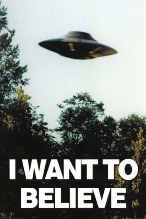 X Files Poster - Je Veux Y Croire (91x61 cm)