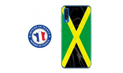 Coque souple pour Samsung Galaxy A50 avec impression Motifs drapeau de la Jamaïque