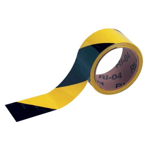 Rouleau adhésif pour SOL 50 mm x 16,5 m noir / jaune